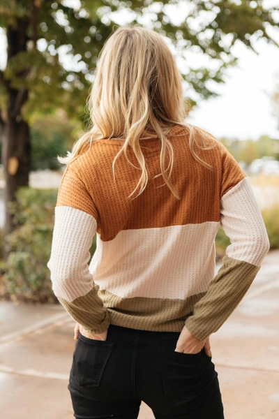 Shop Hayden La Stephanie Tie Front Sweater In Multi In Brown
