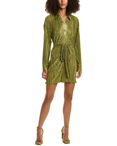 Shop Aiden Mini Dress In Green