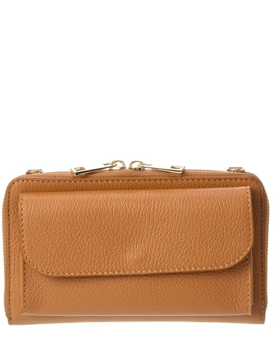 Shop Persaman New York Corinne Leather Wallet In Brown