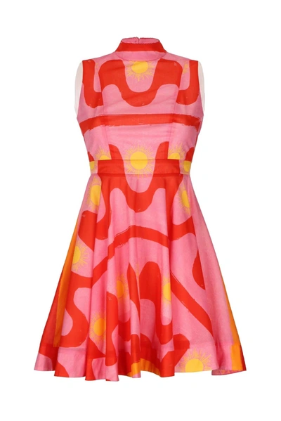 De Loreta Palma Dress In Pink In Multi