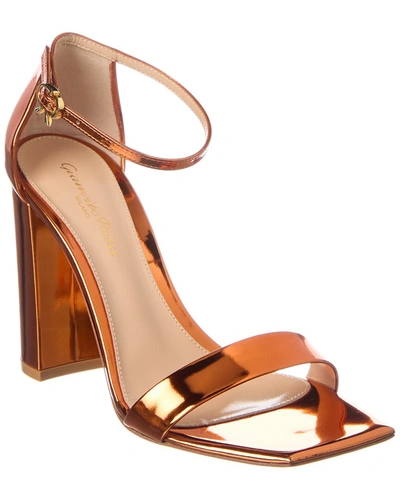 Shop Gianvito Rossi 100 Leather Sandal In Brown
