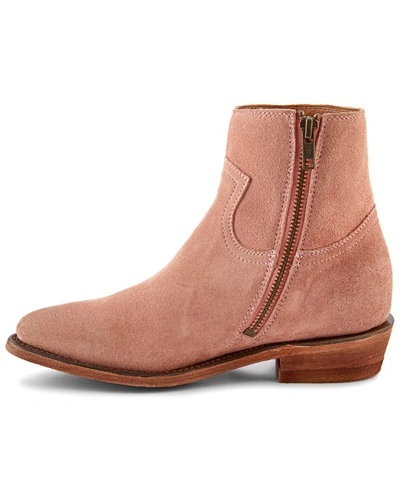 Shop Frye Billy Suede Boot In Pink