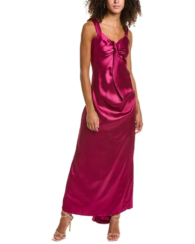 Shop 70/21 Satin Maxi Dress In Purple