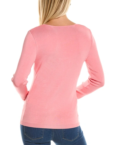 Shop Donna Karan Hardware Sweater In Pink