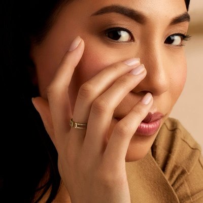 Rs Pure By Ross-simons Diamond Open-space Ring In 14kt Yellow Gold In Silver