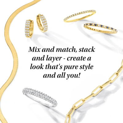 Rs Pure By Ross-simons Diamond Open-space Ring In 14kt Yellow Gold In Silver