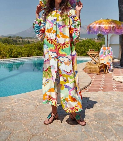 Shop Celia B Hydra Kimono Dress In Multi