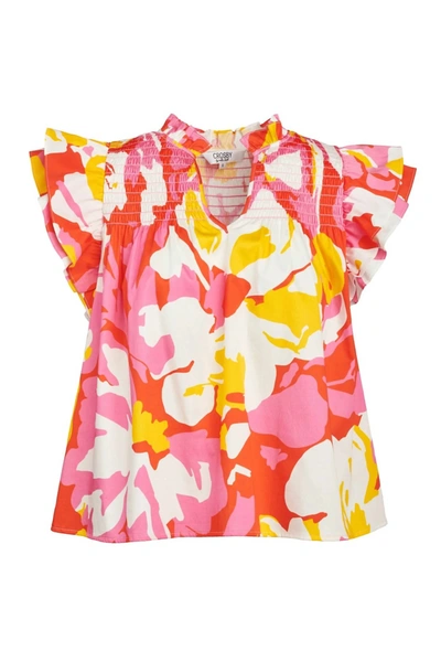 Crosby By Mollie Burch Layla Top In Coral Charm In Multi