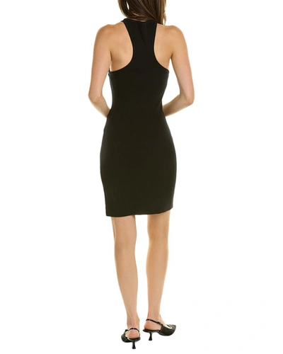 Shop Michael Kors Rib Tank Wool-blend Dress In Black