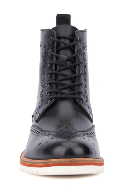 Shop Vintage Foundry Parker Wingtip Boot In Black