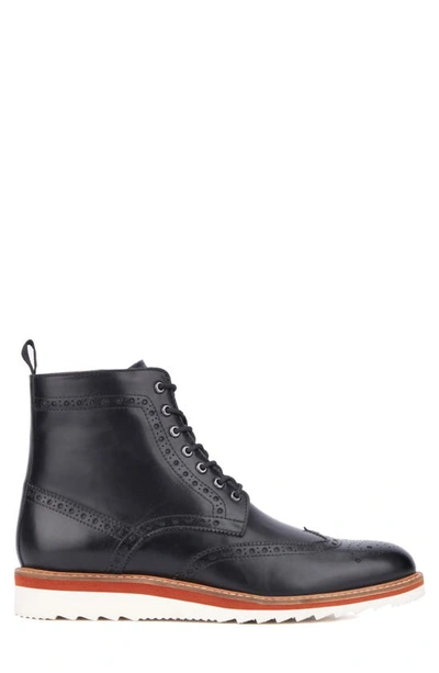 Shop Vintage Foundry Parker Wingtip Boot In Black