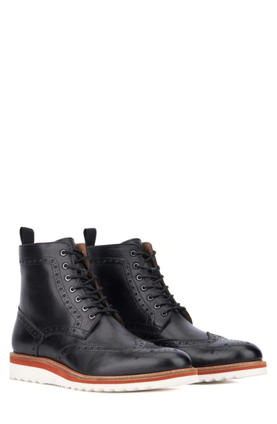 Shop Vintage Foundry Parker Wingtip Boot In Black