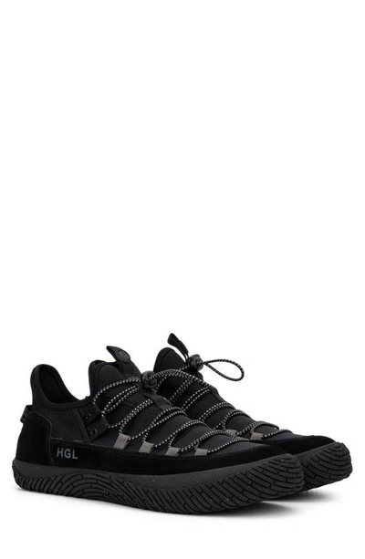 Hybrid Green Label Men's Momentum Low Top Sneakers In Black