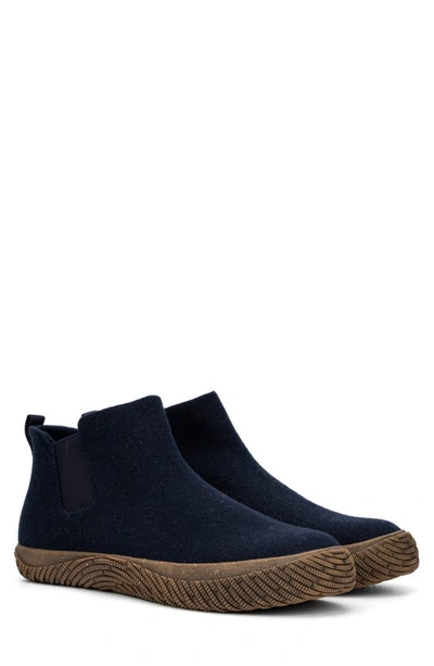 Hybrid Green Label Men's Echo Slip On Merino Wool Sneakers In Navy