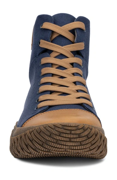 Hybrid Green Label Men's The Wolsey 2.0 High Top Sneakers Men's Shoes In Navy