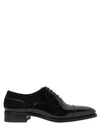 DSQUARED2 PATENT LEATHER OXFORD LACE-UP SHOES, BLACK