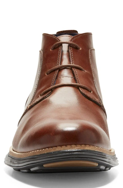 Shop Cole Haan Original Grand Chukka Boot In Woodbury/ Dark Roast Leather