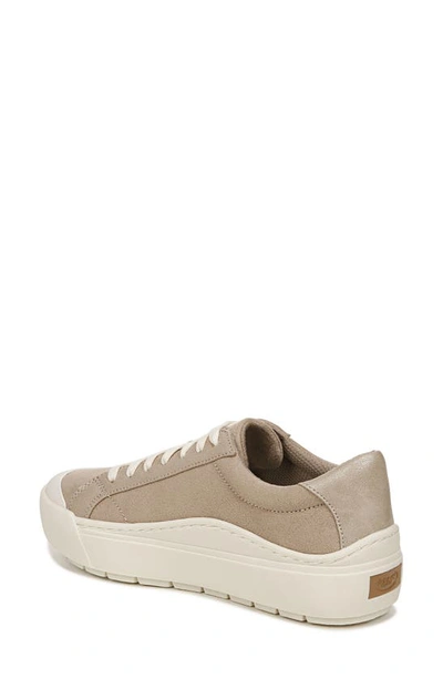 Dr. Scholl's Women's Time Off Go Closed Round Toe Lace Up Platform Sneakers In Taupe