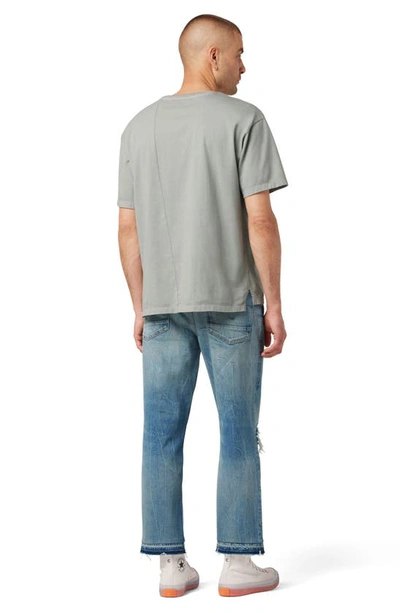 Shop Hudson Reese Ripped Crop Straight Leg Jeans In Half Cab