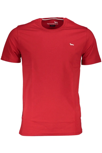 Shop Harmont & Blaine Red Cotton Men's T-shirt