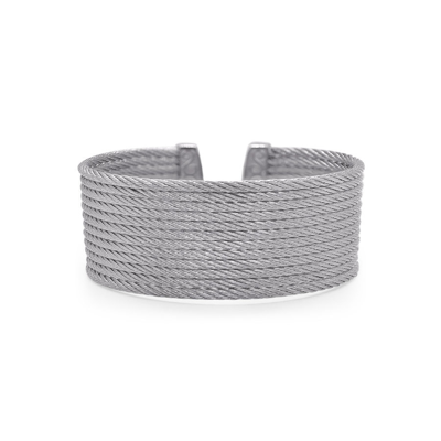 Shop Alor Grey Cable Cuff Essentials 12-row Cuff