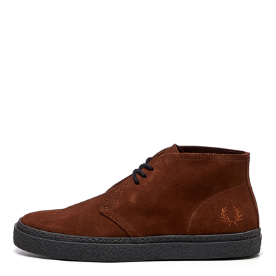 Shop Fred Perry Hawley Suede Boots In Orange