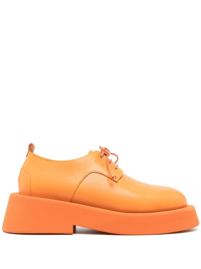 Shop Marsèll Orange Gommellone Leather Derby Shoes