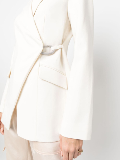 Simkhai Off-centre Front Blazer In Neutrals