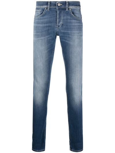 Shop Dondup Mid-rise Slim-cut Jeans In Blue