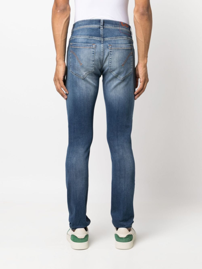Shop Dondup Mid-rise Slim-cut Jeans In Blue