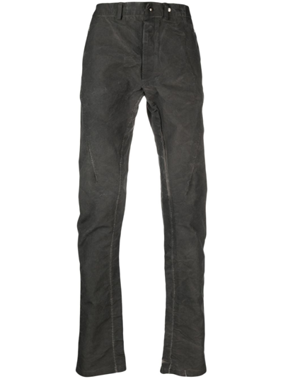 Shop Isaac Sellam Experience Epicurien Straight-leg Trousers In Grey