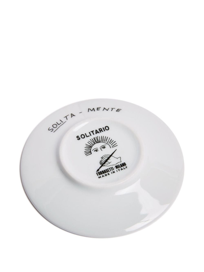 Fornasetti Solitario Porcelain Coffee Cup In Bia