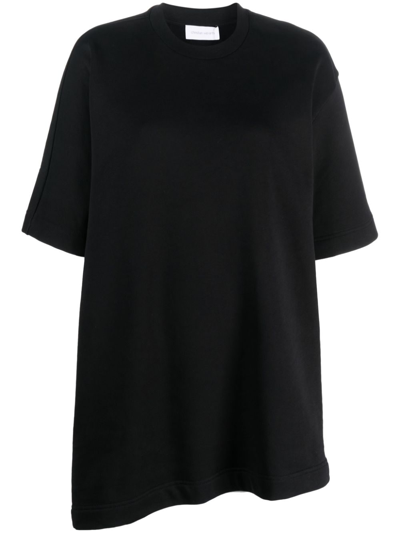 Shop Christian Wijnants Tulia Asymmetric T-shirt In Black