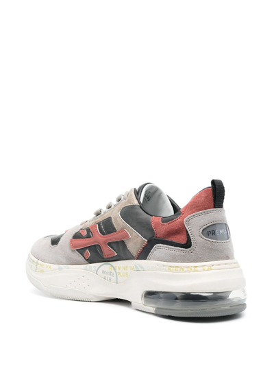 Shop Premiata Drake Panelled Sneakers In Grey