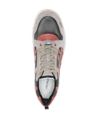Shop Premiata Drake Panelled Sneakers In Grey