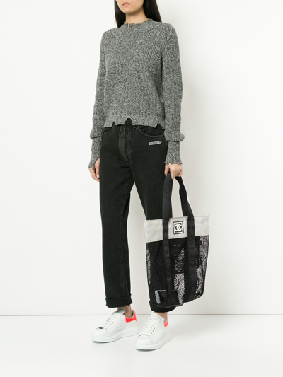 Pre-owned Chanel Sports Line Shopping Bag In Black