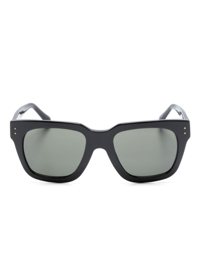 Shop Linda Farrow The Max D-frame Sunglasses In Schwarz