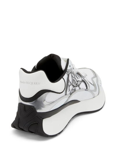 Shop Alexander Mcqueen Sprint Runner Printed Low-top Sneakers In White