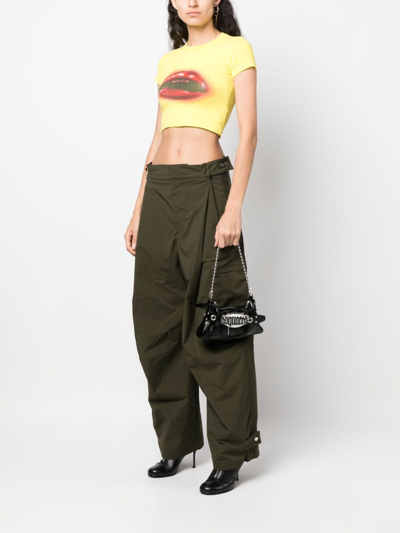 Dsquared2 Gothic Leather Belt Bag In Black