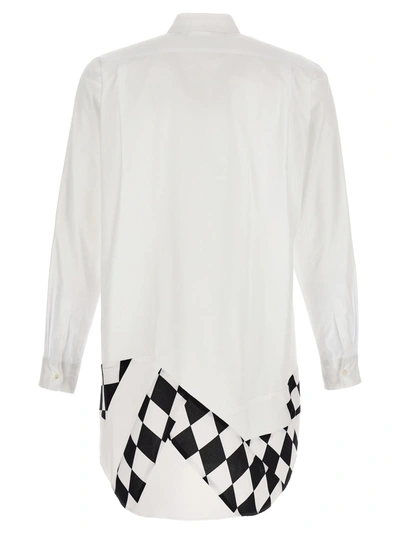 Shop Comme Des Garçons Homme Deux Checkerboard Shirt Shirt, Blouse White/black