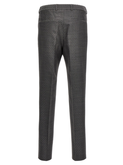 Shop Fendi Shadow Pants Gray