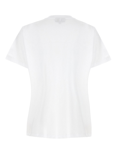 Shop Ganni Flower T-shirt White