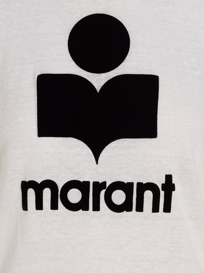 Shop Marant Etoile Koldi T-shirt White/black