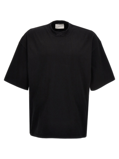 Shop Reebok Logo Embroidery T-shirt Black
