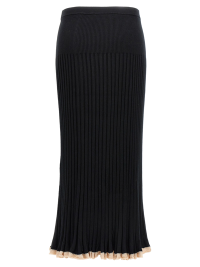 Shop Proenza Schouler Ribbed Skirt Skirts Black