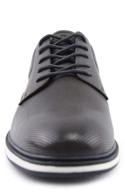 Shop Aldo Norton Perforated Derby In Charcoal Synthetic