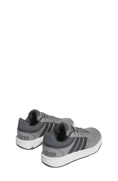 Shop Adidas Originals Kids' Hoops 3.0 Low Sportswear Basketball Sneaker In Grey/ Carbon/ Grey