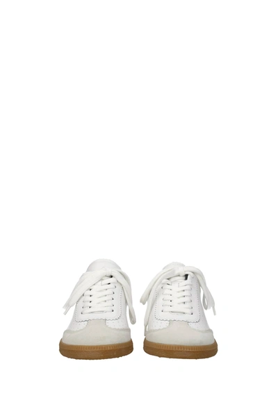 Shop Isabel Marant Sneakers Bryce Leather White Black