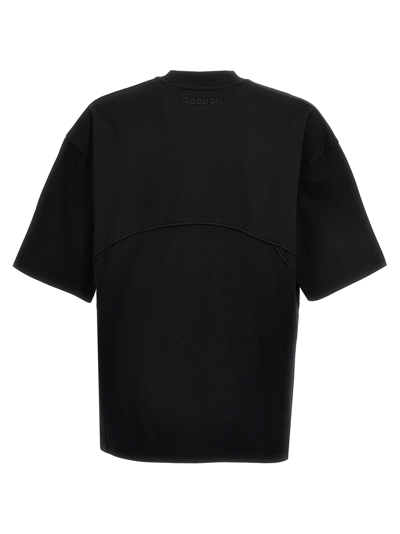 Shop Reebok Logo Embroidery T-shirt Black