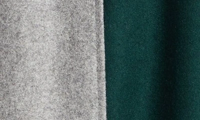 Shop Thom Browne Fun-mix Wool Flannel Varsity Jacket In Dark Green
